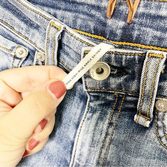 RAG & BONE Nina High Rose Ankle Skinny Jeans in Norwalk 24 - Picture 5 of 8